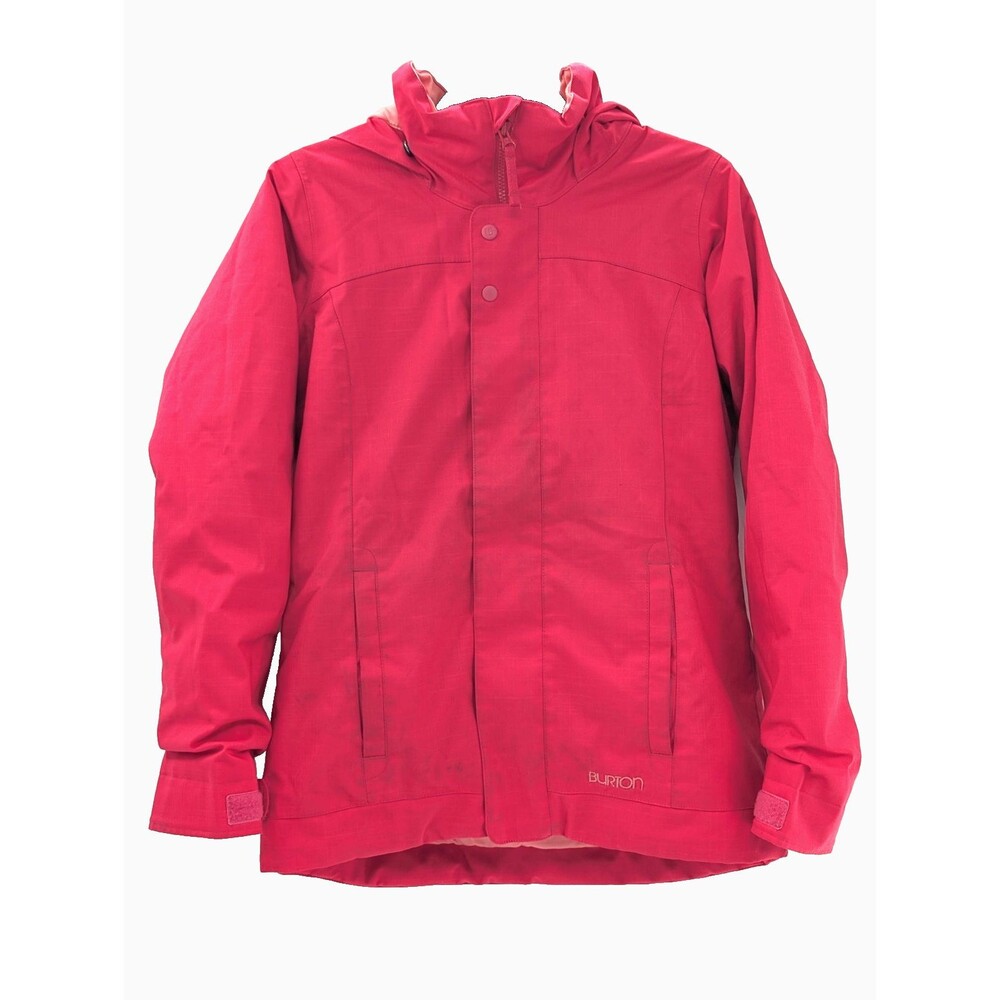 Burton Dry Ride Room To Grow Hot Fuchsia Pink Hooded Snowboard Jacket Youth XL